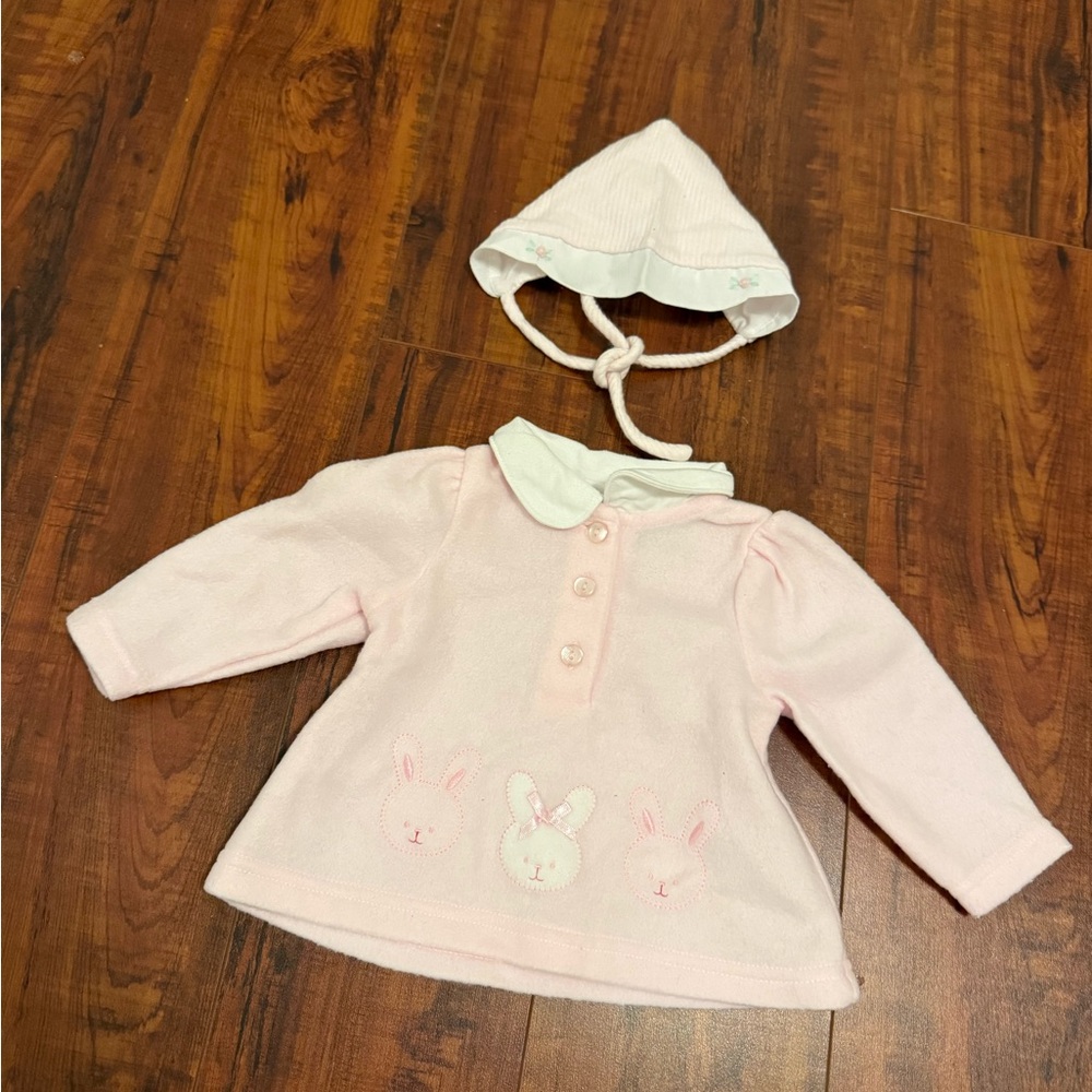 Vintage Soft Pink Baby Sweater